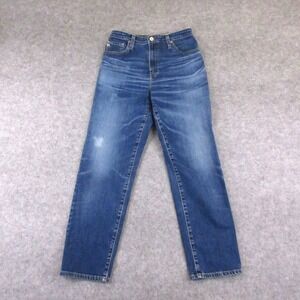 AG Adriano Goldschmied The Phoebe Jeans Womens 31R Blue High Waist Tapered Leg